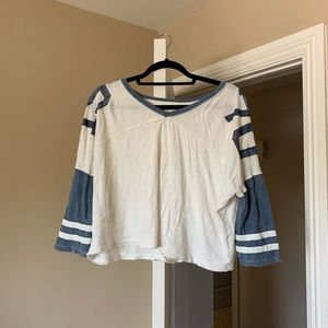 Free People Football Tee